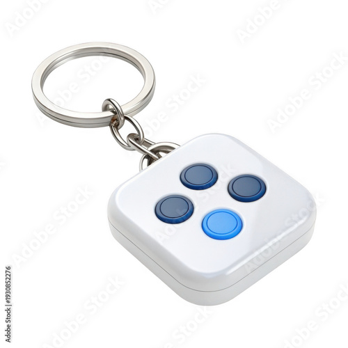 Key fob isolated on transparent background