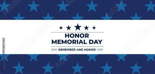 Memorial day background with national flag of United States. National holiday of the USA.