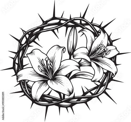 Mobilelily, flower, window, church, gothic, arch, stained, glass, silhouette, easter, religious, christian, cathedral, frame, border, botanical, nature, spring, faith, holy, resurrection, spiritual, t