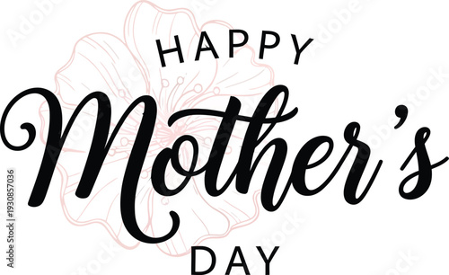 Happy mother's day greeting card image