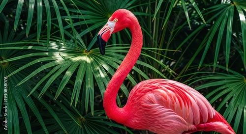 Pink Flamingo Tropical