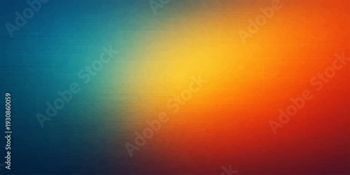 Chromatic Symphony: An abstract composition of vibrant hues of blue, yellow, and red creating a gradient blend