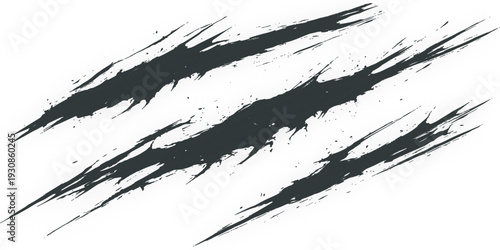 Scratch Mark: The image features a set of black scratch marks, perfect for conveying a sense of aggression, danger, or a visual representation of a claw.