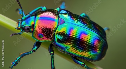 Rainbow Beetle Macro