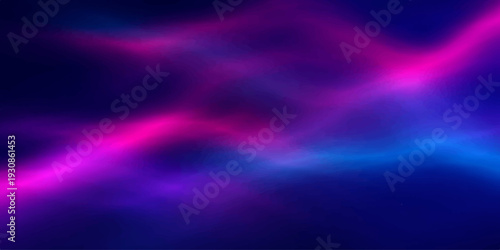 Cosmic Dance of Light: An abstract portrayal of luminous waves, a symphony of vibrant blues and electric pinks dancing across a dark canvas, evocative of the ethereal beauty of the cosmos.