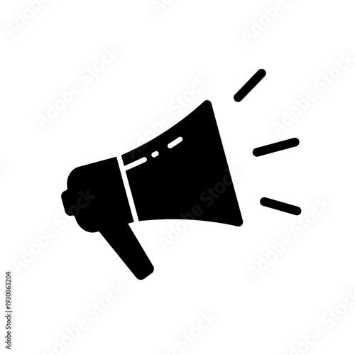 Megaphone, announcement, promotion — flat vector icon