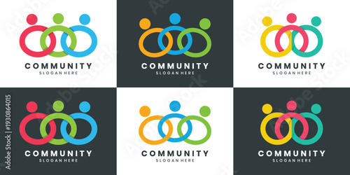 Community logo with abstract human figure