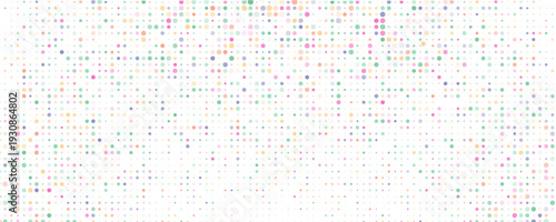 Light Multicolor, Rainbow vector modern geometrical circle abstract background. Dotted texture template. Geometric pattern in halftone style with gradient.