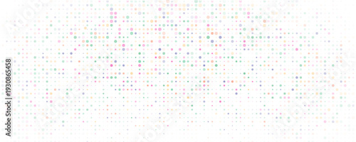 Light Multicolor, Rainbow vector modern geometrical circle abstract background. Dotted texture template. Geometric pattern in halftone style with gradient.