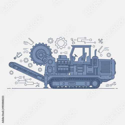 Industrial Heavy Machinery Machine Engineering Power Construction Equipment