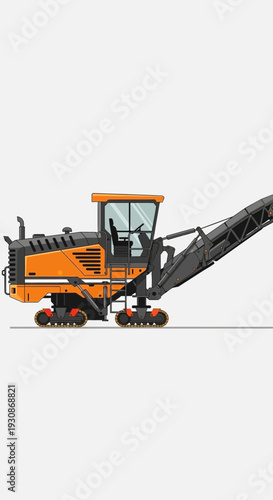 Industrial Milling Machine Vehicle For Road Construction Work