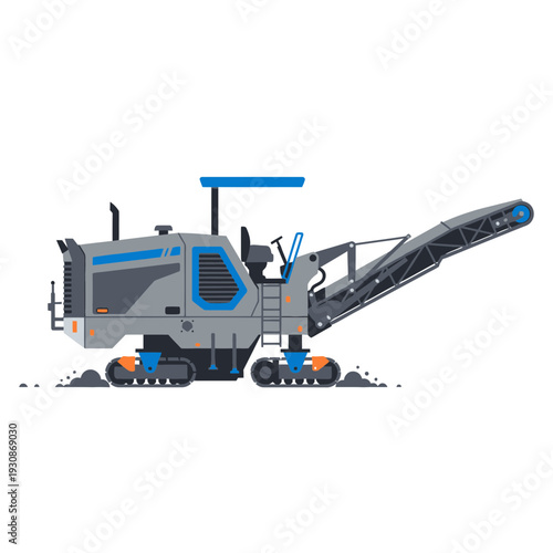 Industrial Pavement Milling Machine For Road Construction And Repair Work