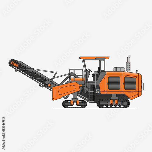 Industrial Road Milling Machine Construction Equipment Vehicle Machine