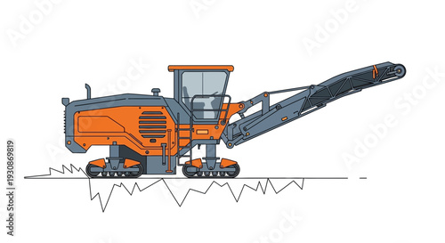 Industrial Road Milling Machine Construction Equipment