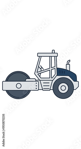 Industrial Road Roller Machine For Construction And Paving Projects