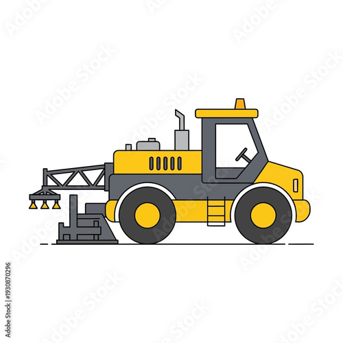 Industrial Road Sweeper Machine For Construction And Maintenance Work