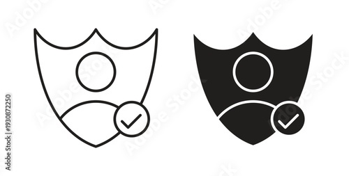 Authentication icon symbol vector illustration. vector flat clipart object eps10