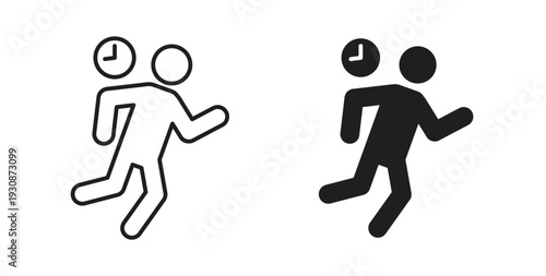 Busy icon symbol vector illustration. vector flat clipart object eps10