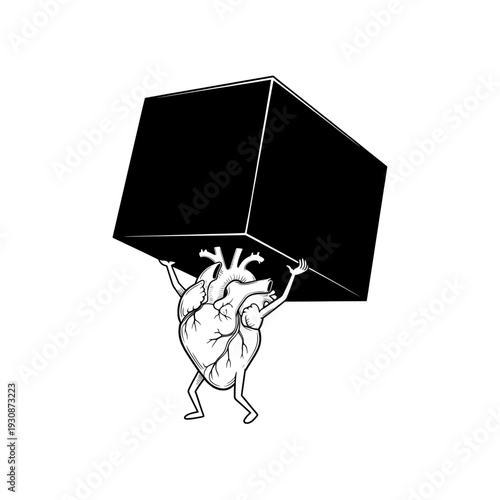 A 3D cartoon businessman holding a graduation hat sits next to a cardboard box representing the concept of education success