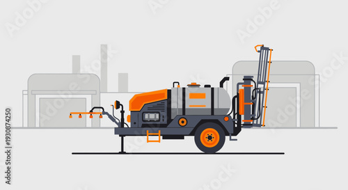 Industrial Sprayer Unit For Agricultural Operations And Chemical Application