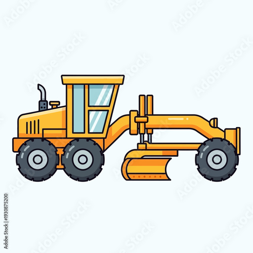 Industrial Yellow Grader Machine For Road Construction Projects