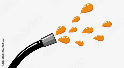 Liquid Droplets Ejecting From A Tube