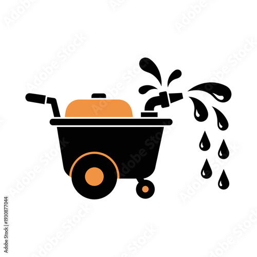 Mobile Water Sprayer Device For Outdoor Cleaning And Maintenance Tasks