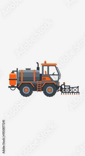 Modern Agricultural Sprayer Vehicle For Crop Protection And Farming Operations