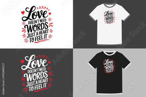 Valentine t-shirt design and artwork
