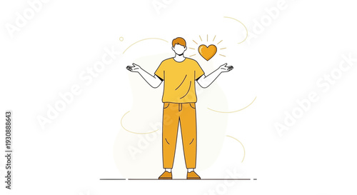 Man Offering Love And Support With Open Arms