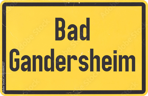 Ortsschild Bad Gandersheim