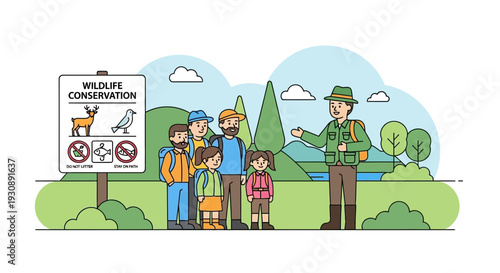 Nature Guide Educates Family On Wildlife Conservation During Outdoor Excursion