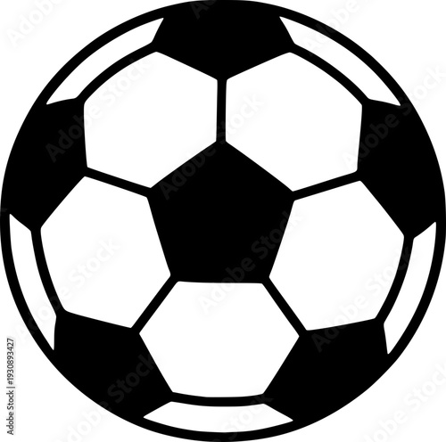 Minimalist and clean vector outline of a soccer ball. Perfect for educational designs, posters, presentations, websites, social media, and learning materials.