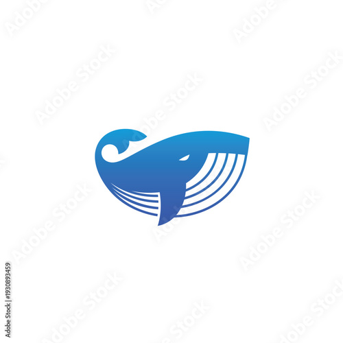 Whale vector logo