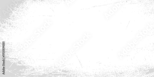 white paint brush stroke on light gray background, abstract textured artistic smear for graphic design base