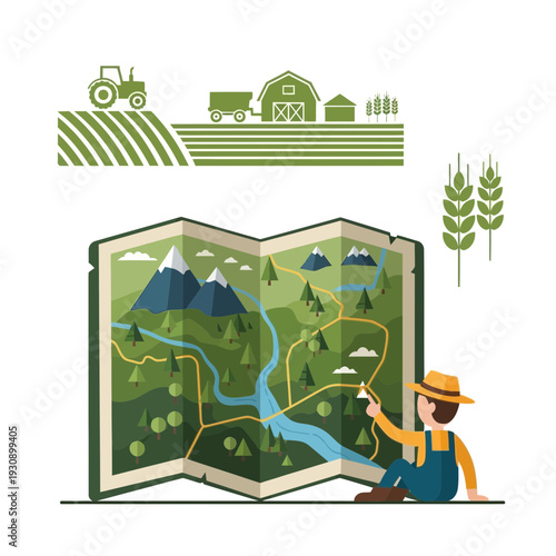 Planning Agricultural Ventures Illustrating Rural Life And Farm Management Strategy