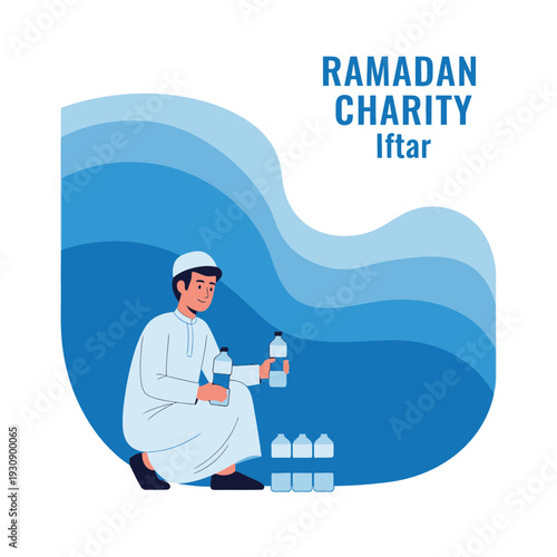Ramadan Charity Distributing Iftar Meals For The Needy