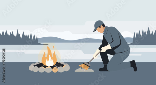 Responsible Outdoor Fire Management Ensuring Safety and Environmental Preservation