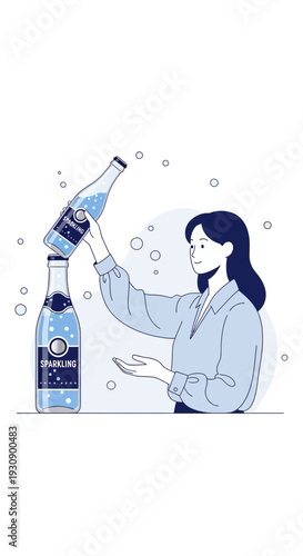 Refreshing Beverage Presentation Modern Style Minimalist Design