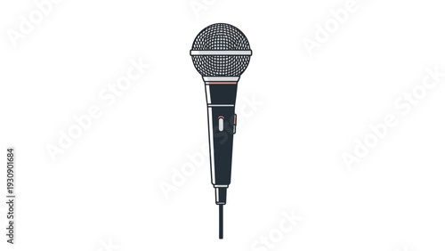 A modern microphone for recording and performance.