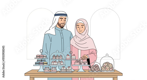 Sweet Treats For A Middle Eastern Couple At A Bakery