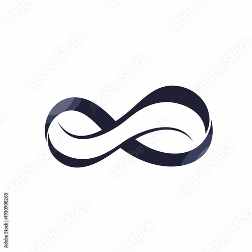 Abstract infinity symbol modern design representing limitless possibilities