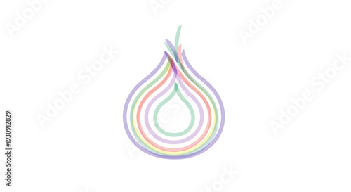 Colorful Teardrop Shape Hanging Ornament Decor.