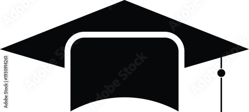 Graduation cap icon for academic achievements and diplomas