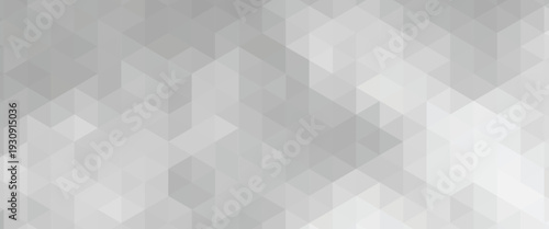 White triangle geometric pattern background, Geometric background made of triangles, Abstract geometric background. Vector 3d illustration