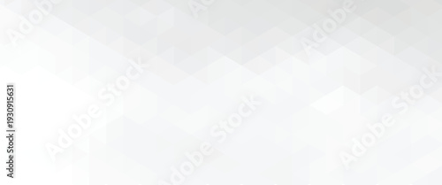 White triangle geometric pattern background, Geometric background made of triangles, Abstract geometric background. Vector 3d illustration