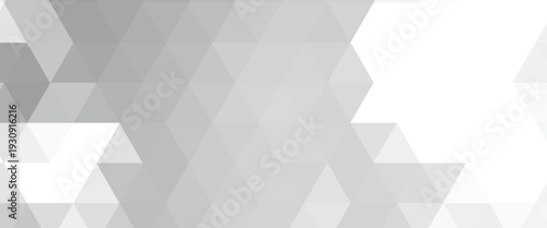 White triangle geometric pattern background, Geometric background made of triangles, Abstract geometric background. Vector 3d illustration