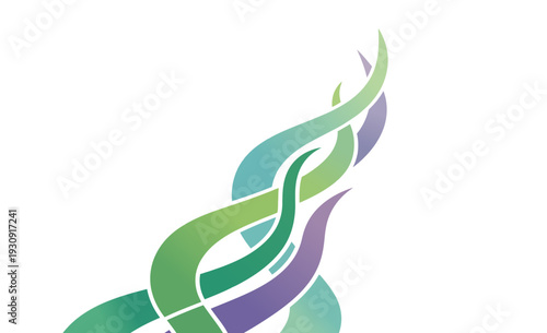 Abstract DNA Helix Strands Genetic Science and Biotechnology Innovation Background