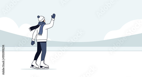 Winter Ice Skating Fun And Celebration