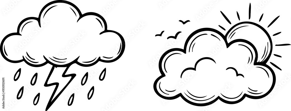 Obraz premium Weather Icons